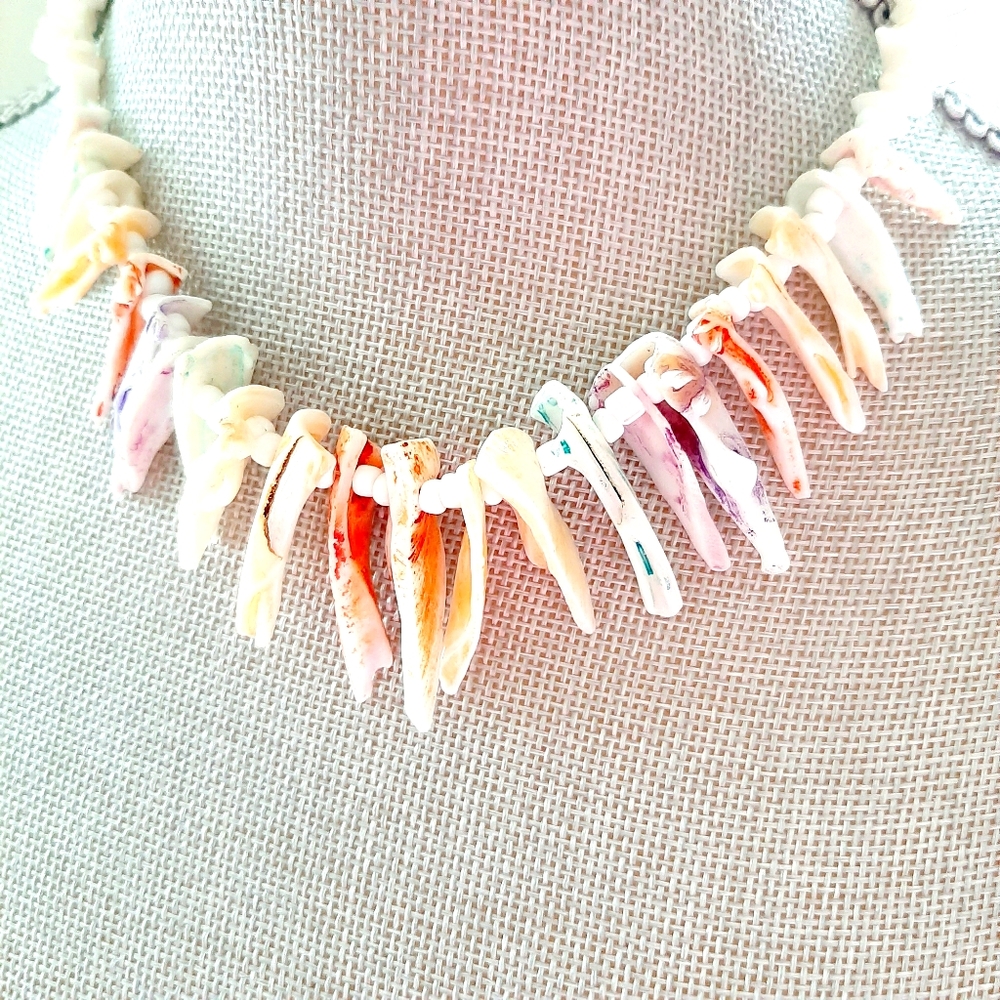 Resin Horn Necklace